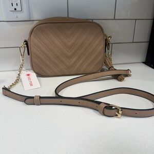 Urban One Quilted Crossbody Bag – Neutral Taupe – NWT